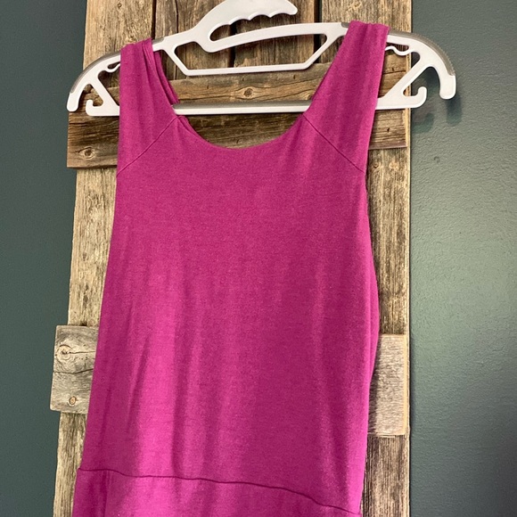 Athleta Knit Ruched Racerback Dress - Picture 2 of 10